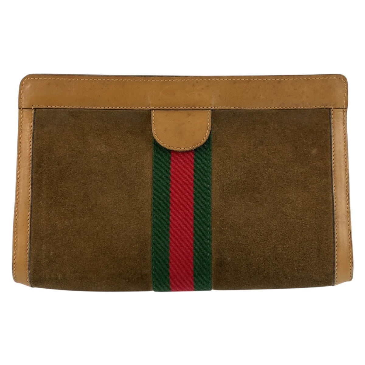 25318
GUCCI グッチ ヴィンテージ シェリーライン ブラウン キャメル スウェード / レザー 67 014 2126 クラッチバッグ セカンドバッグ レディース AB21