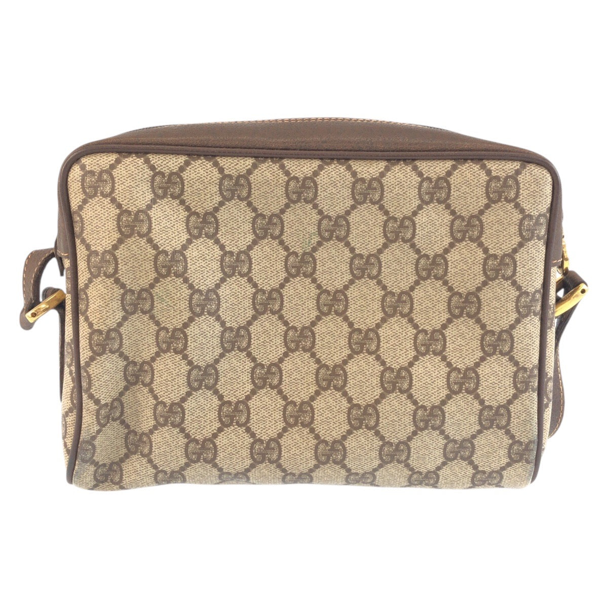 25320
GUCCI グッチ シェリーライン ブラウン ベージュ ゴールド金具 GGスプリームキャンバス / レザー 56 02 087 ショルダーバッグ ポシェット レディース AB35