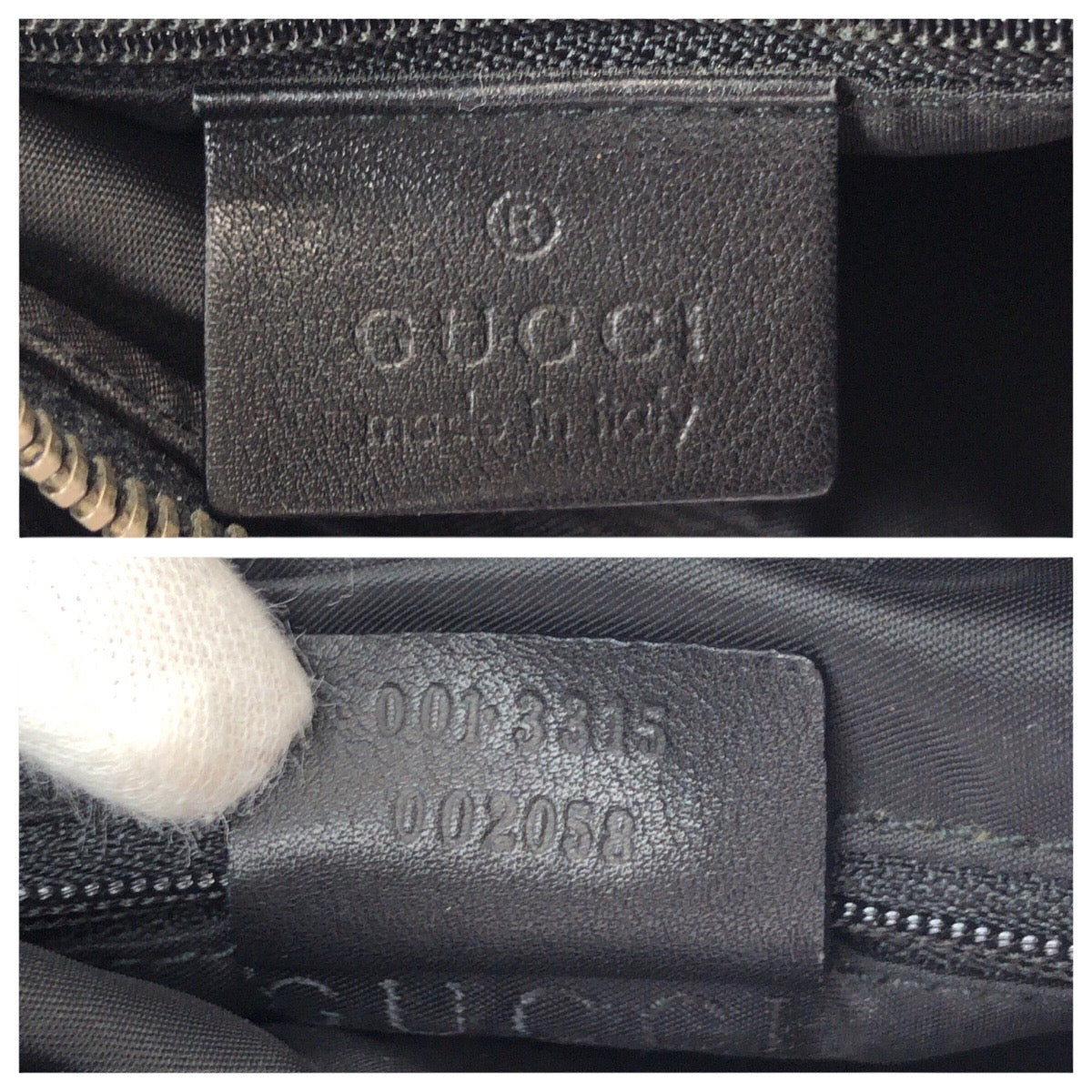25322
GUCCI グッチ ホーボー ブラック 黒 シルバー金具 レザー 001 3315 ショルダーバッグ レディース ABP37