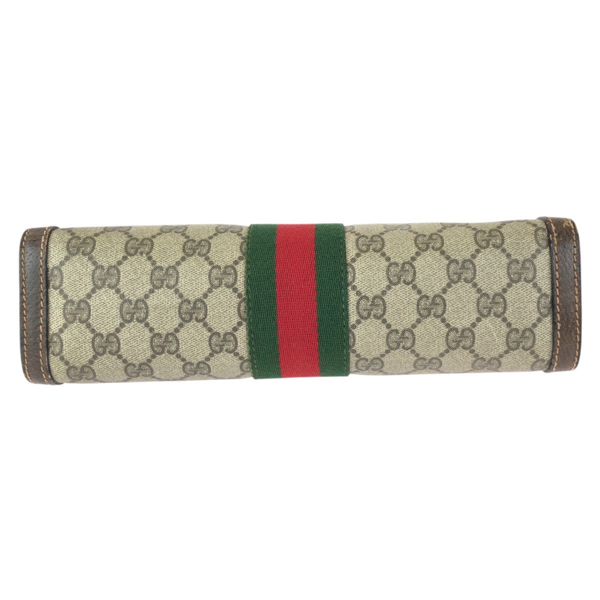 25326
GUCCI グッチ オールドグッチ シェリーライン ベージュ ブラウン GGスプリームキャンバス クラッチバッグ セカンドバッグ メンズ AB14