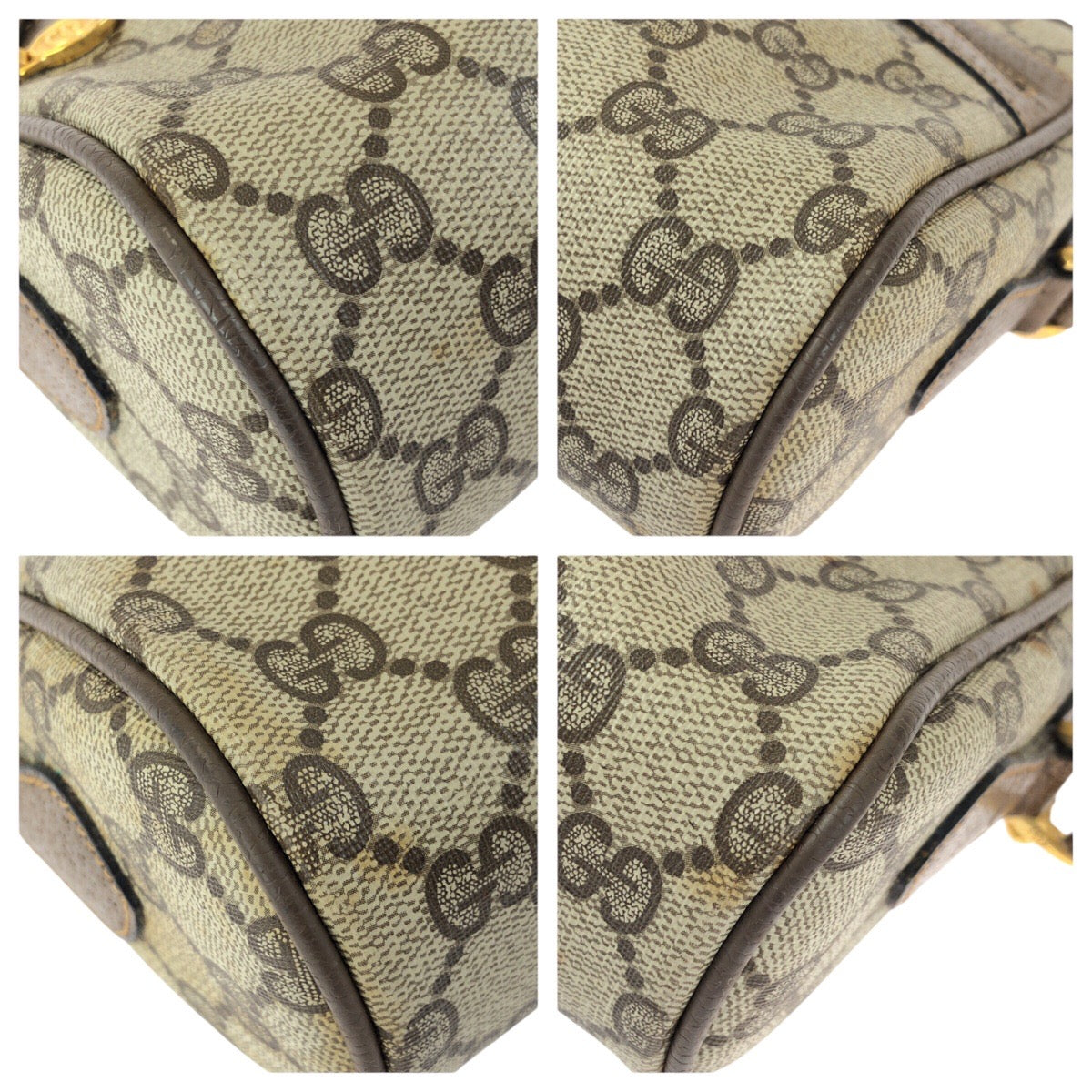 25327
GUCCI グッチ ヴィンテージ オールドグッチ シェリーライン ベージュ ブラウン ゴールド金具 GGスプリームキャンバス 75 02 004 ショルダーバッグ レディース AB30