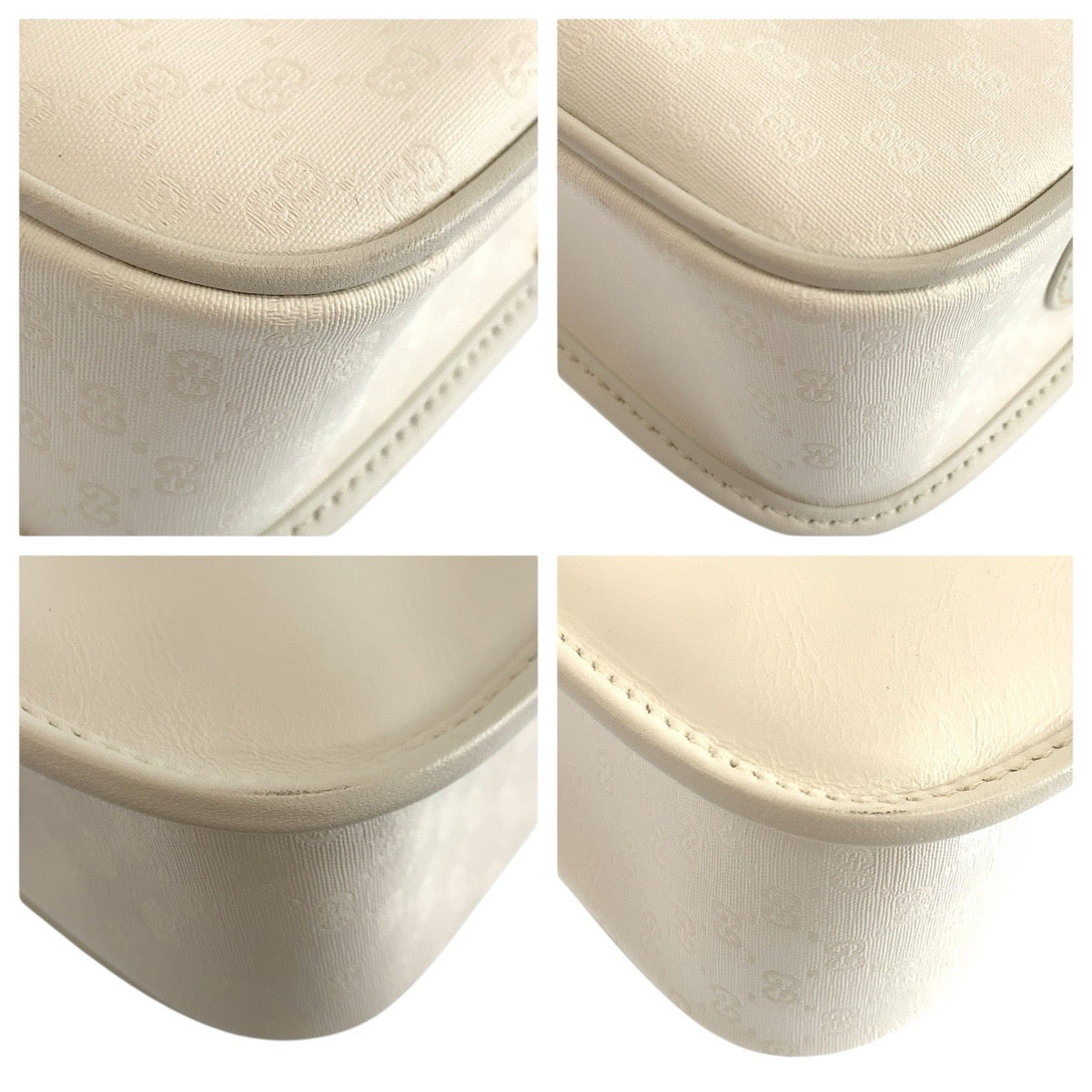 25328
GUCCI グッチ インターロッキング マイクロGG ホワイト ゴールド金具 GGスプリームキャンバス / レザー 007 23 0125 ショルダーバッグ ポシェット レディース AB30