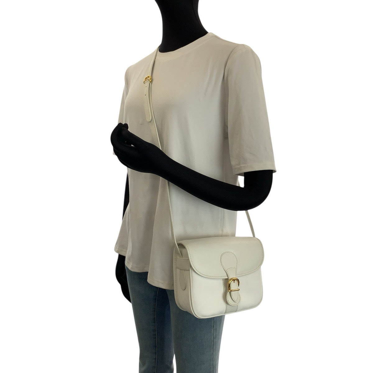25328
GUCCI グッチ インターロッキング マイクロGG ホワイト ゴールド金具 GGスプリームキャンバス / レザー 007 23 0125 ショルダーバッグ ポシェット レディース AB30