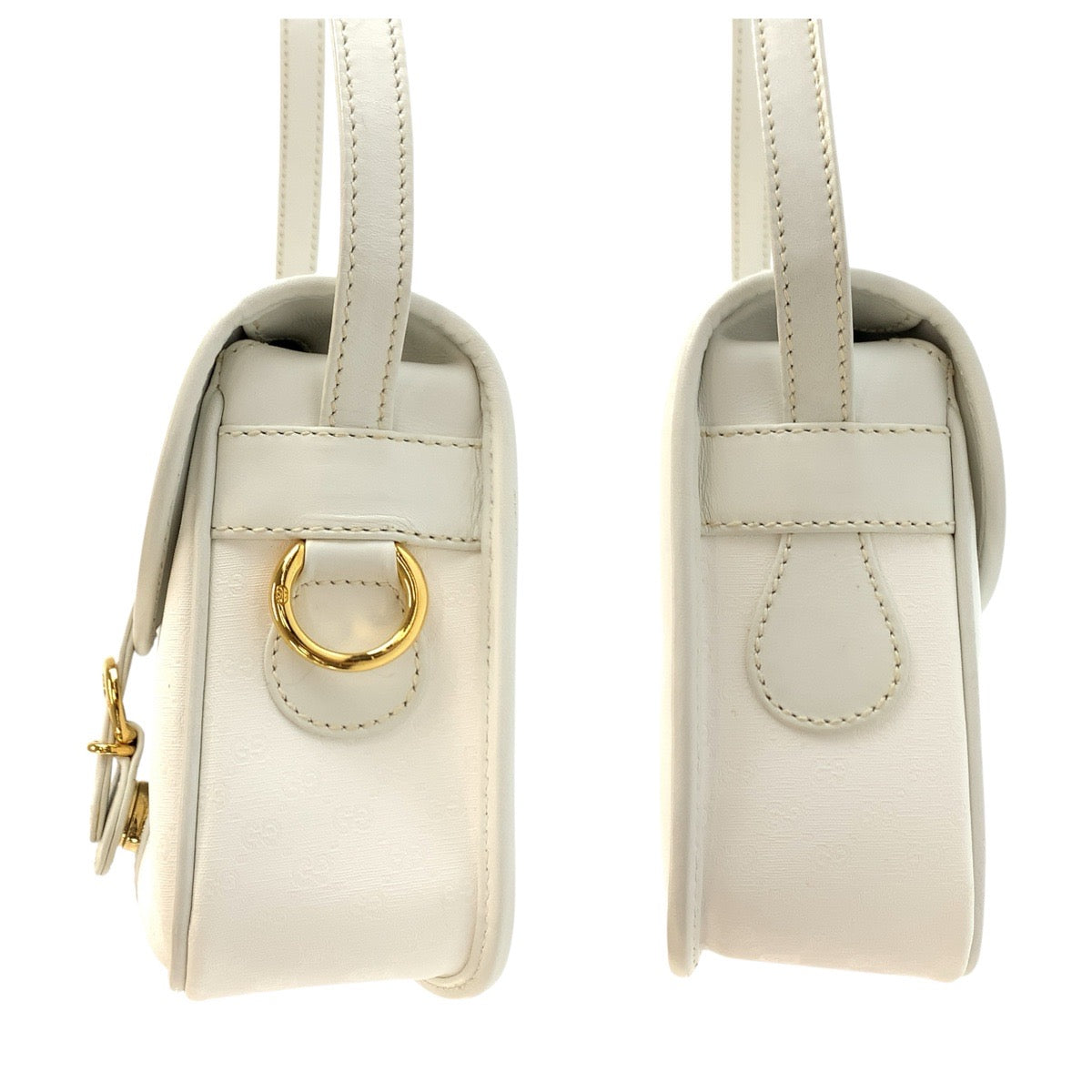 25328
GUCCI グッチ インターロッキング マイクロGG ホワイト ゴールド金具 GGスプリームキャンバス / レザー 007 23 0125 ショルダーバッグ ポシェット レディース AB30