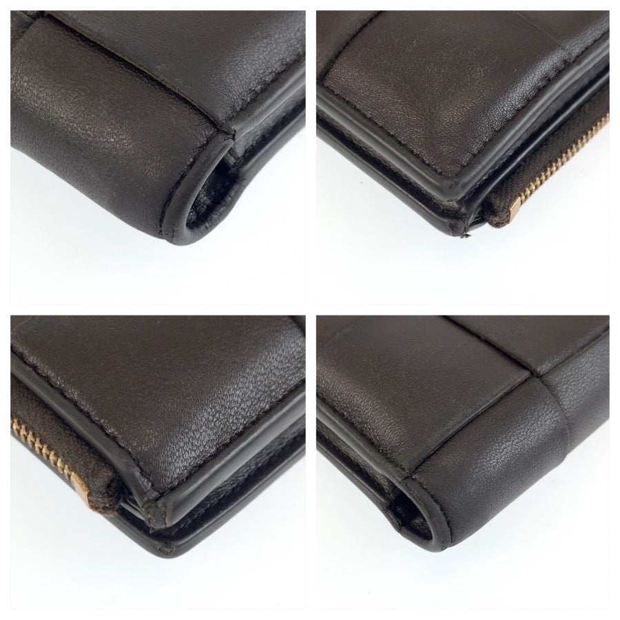 25329
BOTTEGAVENETA ボッテガヴェネタ マキシイントレチャート ブラウン ゴールド金具 レザー P01972548P 折財布 コンパクトウォレット メンズ AB21