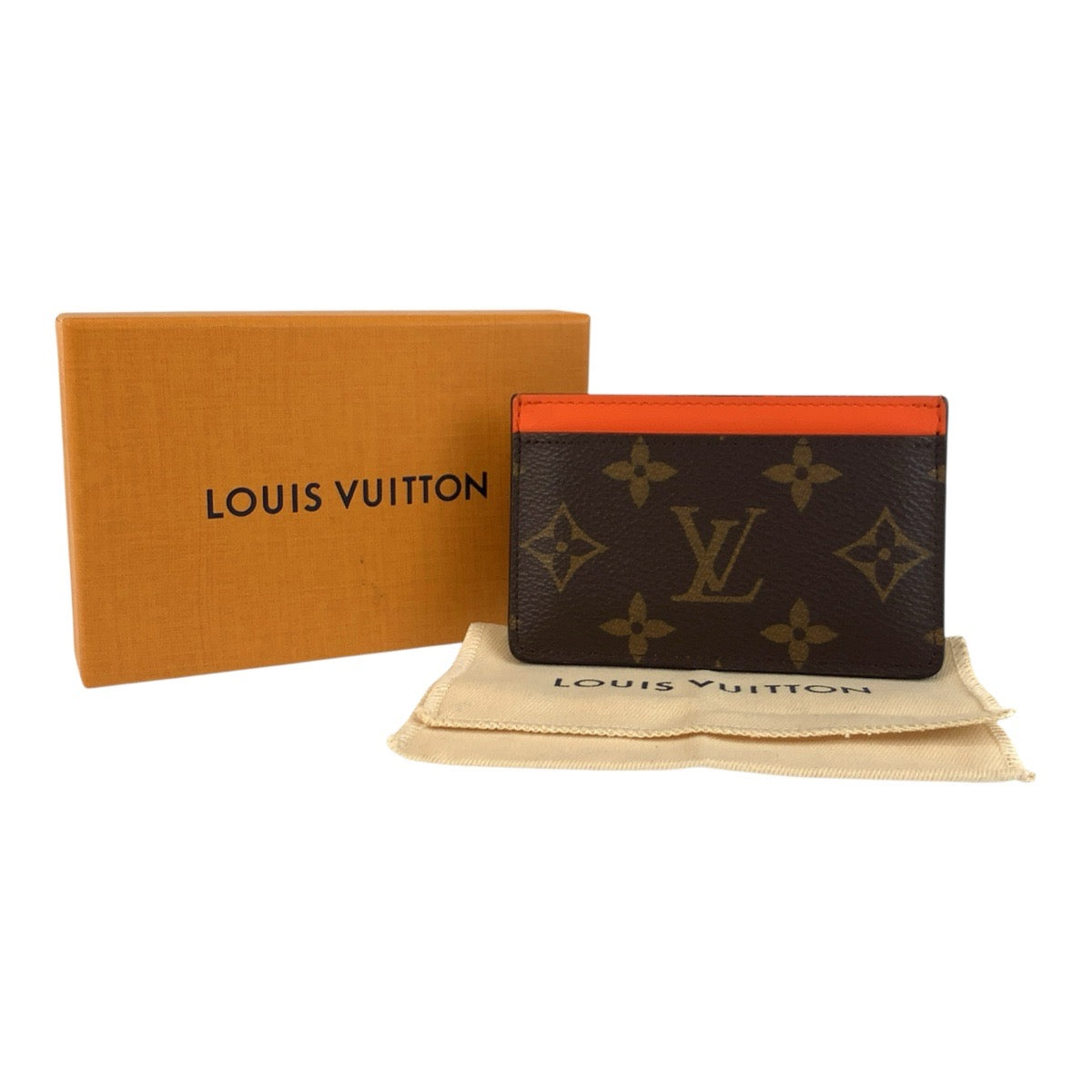 25331
LOUIS VUITTON ルイヴィトン モノグラムマカサー ポルト カルト サーンプル ブラウン オレンジ PVC M82870 カードケース パスケース メンズ A28
