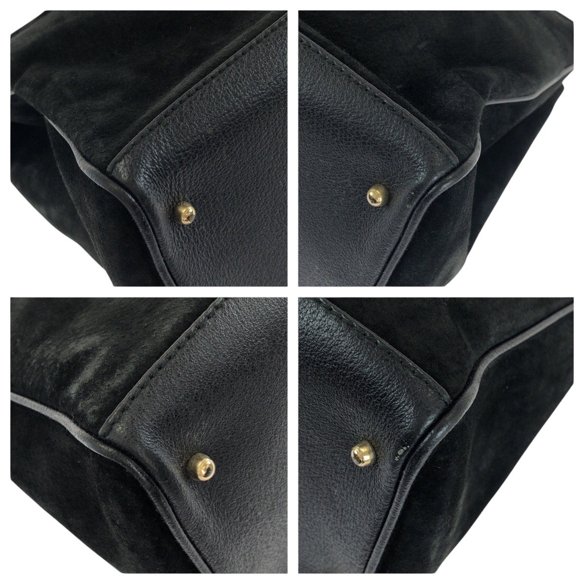 25333
GUCCI グッチ ヴィンテージ バンブー ２way ブラック 黒 ゴールド金具 スウェード 002 123 0322 トートバッグ ショルダーバッグ レディース ABP49