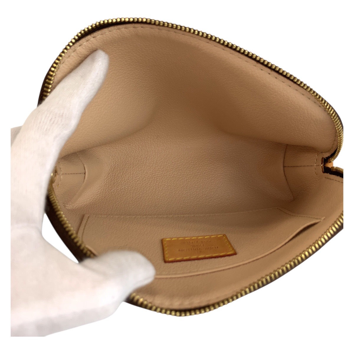 25337
LOUIS VUITTON ルイヴィトン モノグラム ポシェット コスメティック PM ブラウン ゴールド金具 PVC M47515 ポーチ 化粧ポーチ レディース ABP35