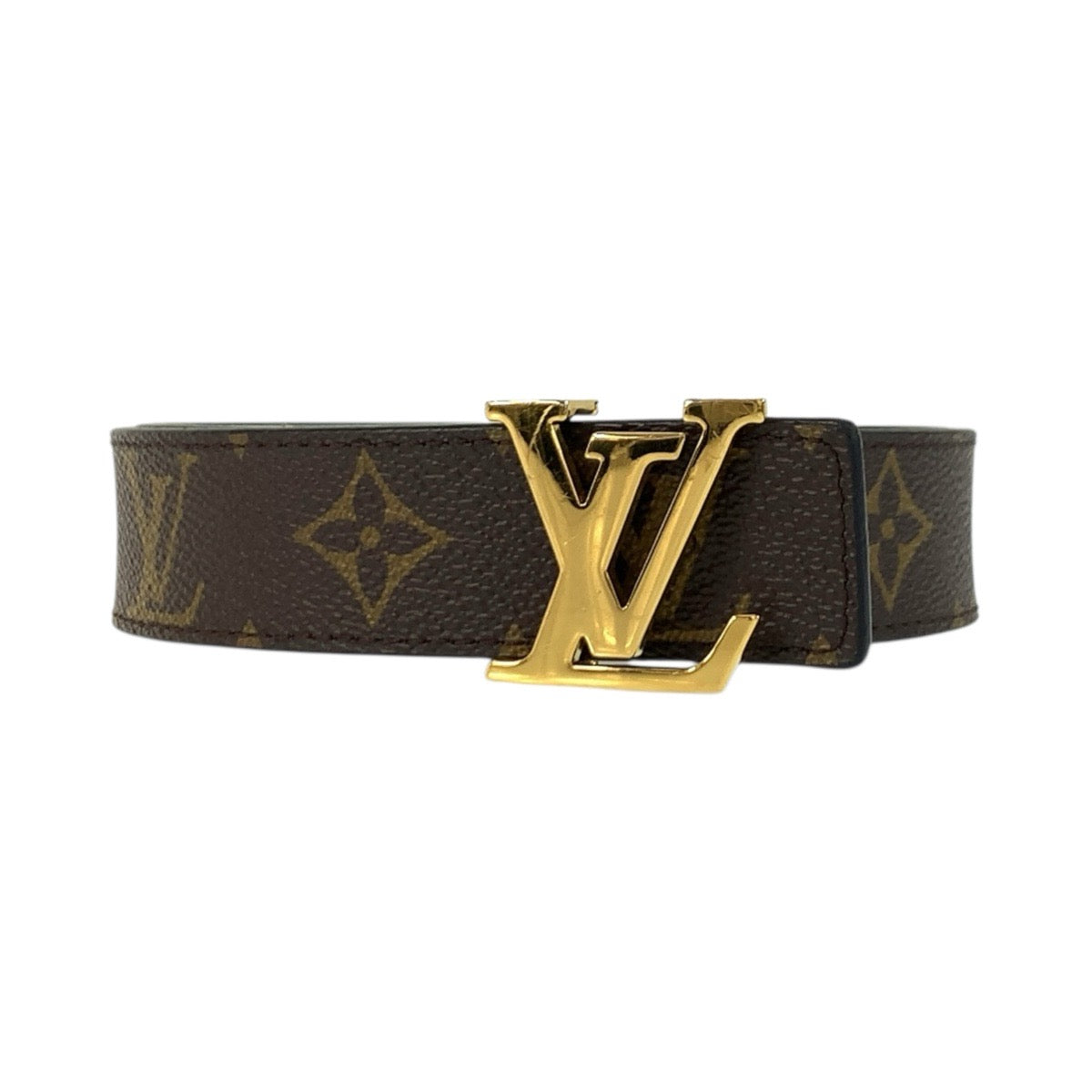 25344
LOUIS VUITTON ルイヴィトン モノグラム サンチュール LVイニシャル 85cm/34インチ ブラウン ブラック ゴールド金具 PVC / レザー M9453 ベルト リバーシブルベルト メンズ A37