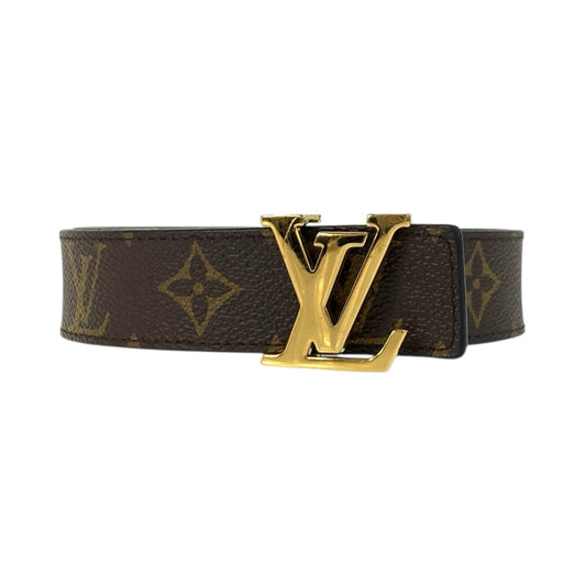 25344
LOUIS VUITTON ルイヴィトン モノグラム サンチュール LVイニシャル 85cm/34インチ ブラウン ブラック ゴールド金具 PVC / レザー M9453 ベルト リバーシブルベルト メンズ A37
