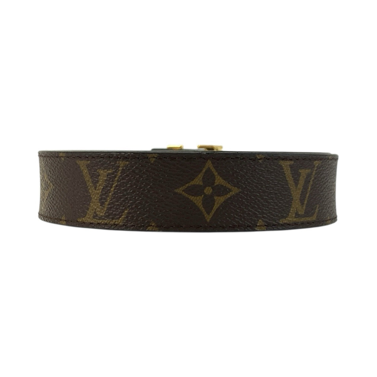 25344
LOUIS VUITTON ルイヴィトン モノグラム サンチュール LVイニシャル 85cm/34インチ ブラウン ブラック ゴールド金具 PVC / レザー M9453 ベルト リバーシブルベルト メンズ A37
