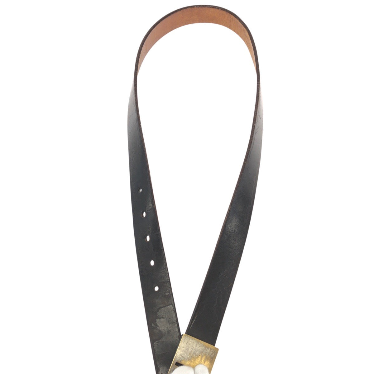 25345
LOUIS VUITTON ルイヴィトン サンチュール LST 80cm/32インチ ブラウン ゴールド金具 レザー M6809V ベルト 男女兼用 レディース AB14