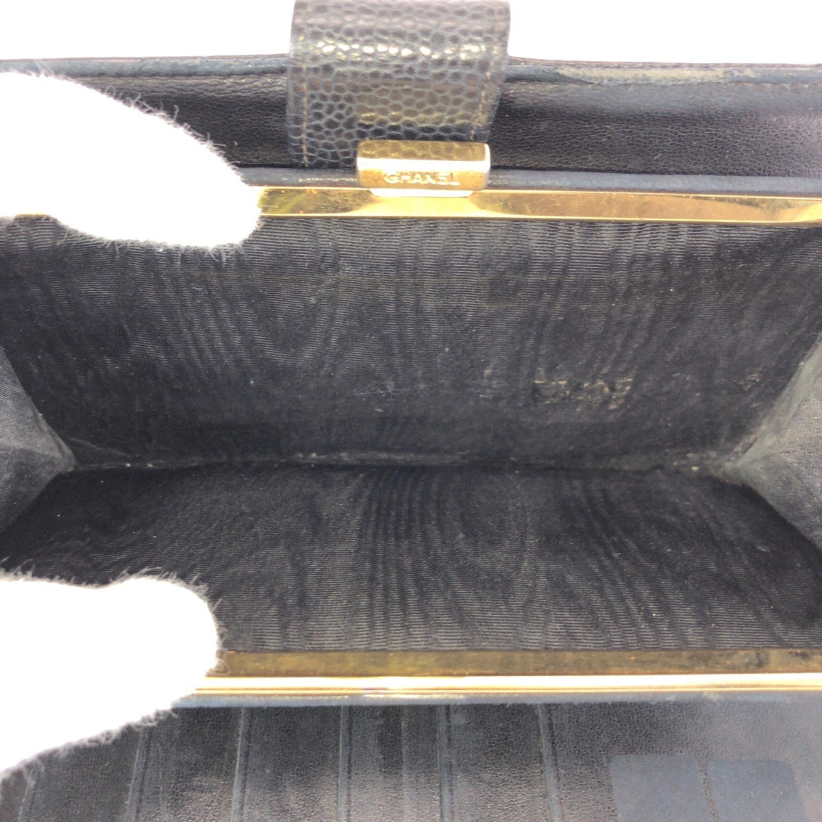25348
CHANEL シャネル ヴィンテージ ココマーク ブラック 黒 ゴールド金具 キャビアスキン 長財布 ロングウォレット レディース AB23