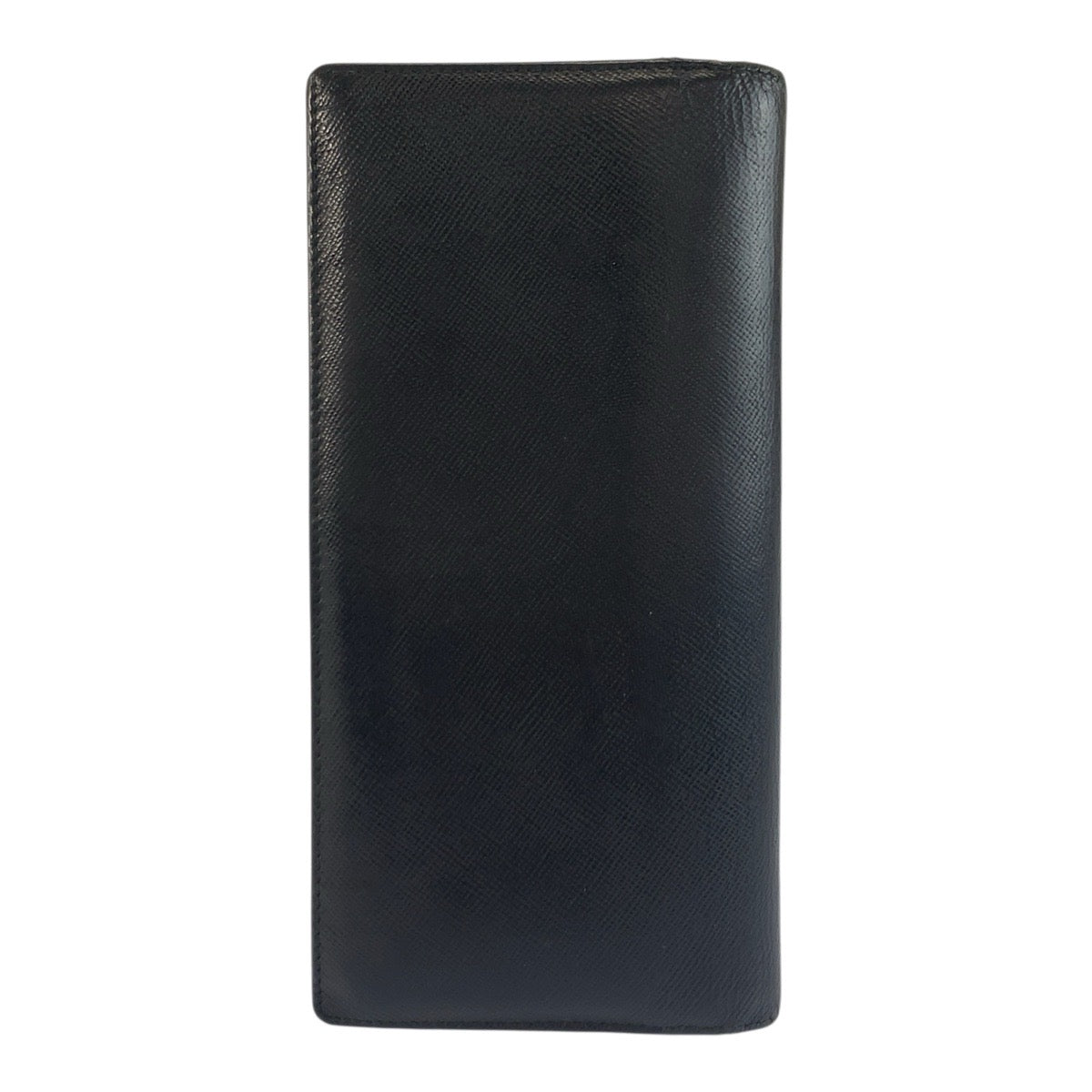 25349
PRADA プラダ サフィアーノ ブラック 黒 シルバー金具 レザー 長財布 ロングウォレット メンズ AB16