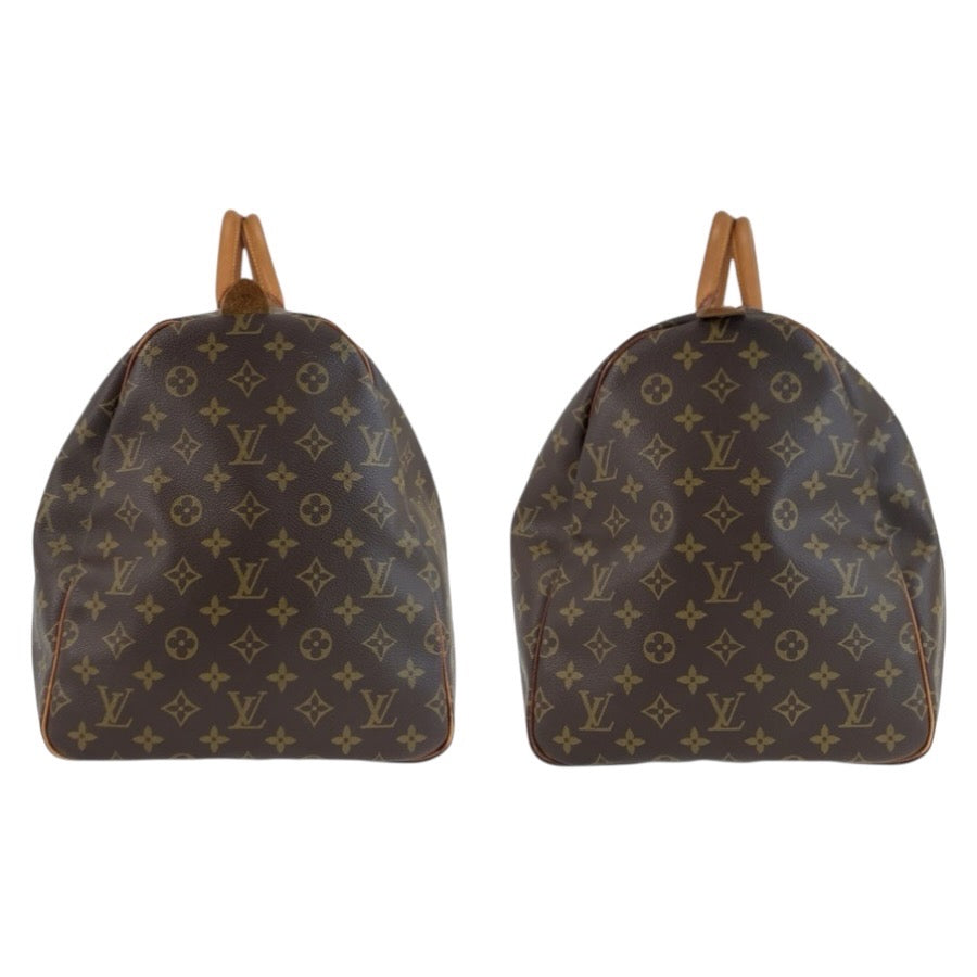 25357
LOUIS VUITTON ルイヴィトン モノグラム キーポル55 ブラウン ゴールド金具 PVC / レザー M41424 ボストンバッグ 男女兼用 レディース AB58
