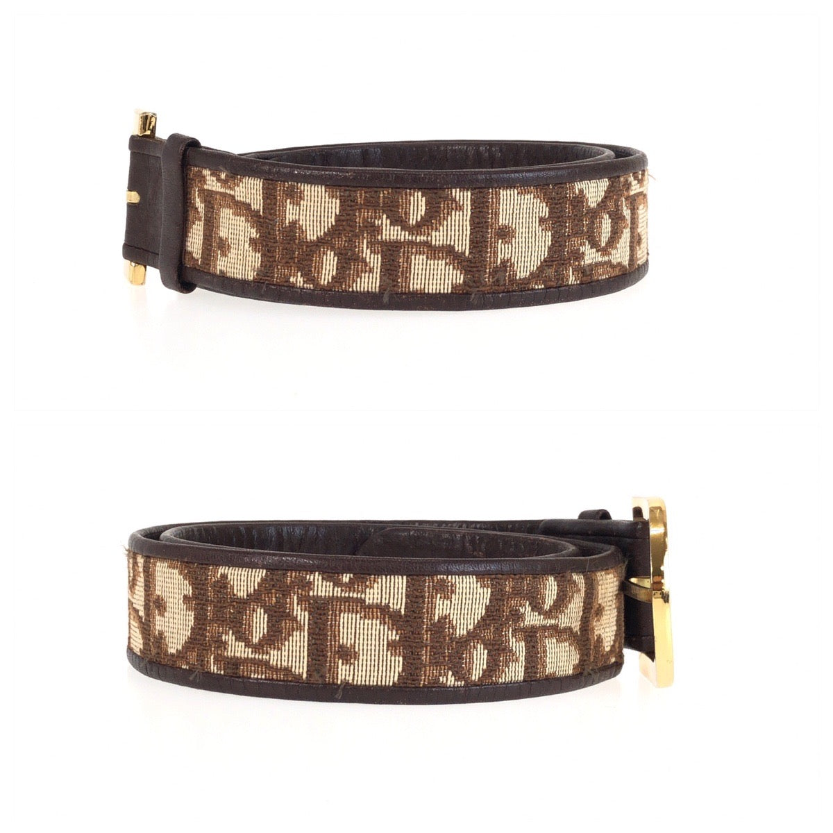 25363
Dior ディオール トロッター 65cm ブラウン ベージュ ゴールド金具 キャンバス / レザー ベルト レディース AB16