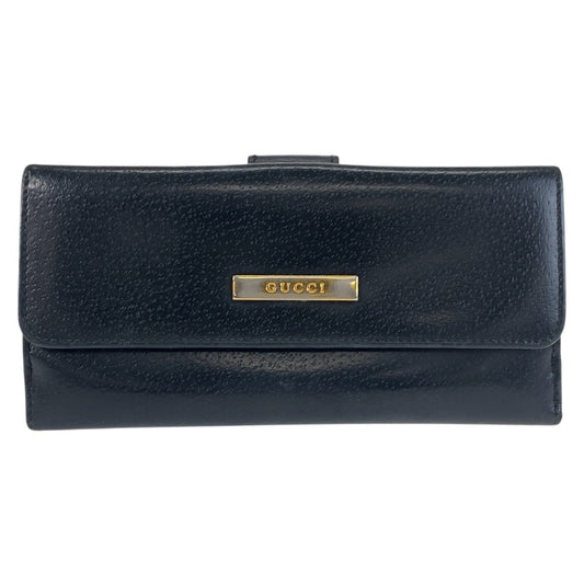 25365
GUCCI グッチ ブラック 黒 レザー 035 1323 1821 長財布 ロングウォレット レディース AB5