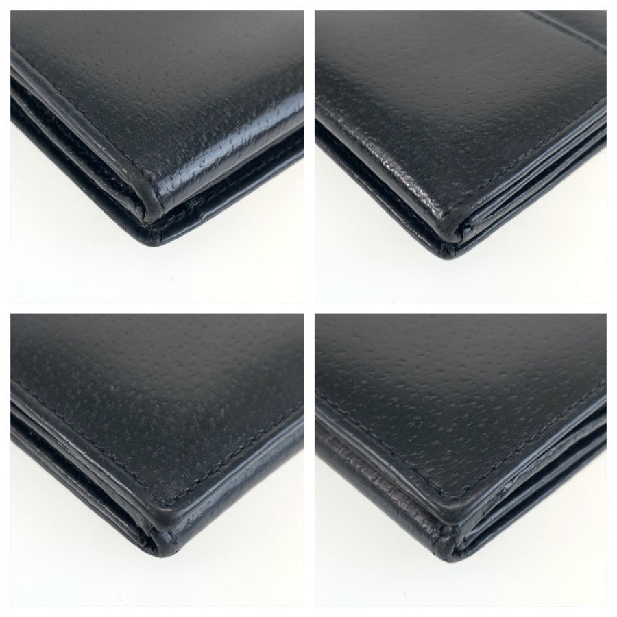25365
GUCCI グッチ ブラック 黒 レザー 035 1323 1821 長財布 ロングウォレット レディース AB5