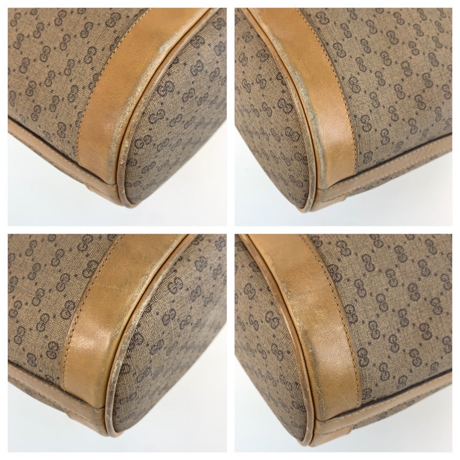 25366
GUCCI グッチ ヴィンテージ マイクロGG ベージュ ブラウン ゴールド金具 GGスプリームキャンバス 001 20 3753 ショルダーバッグ レディース AB14