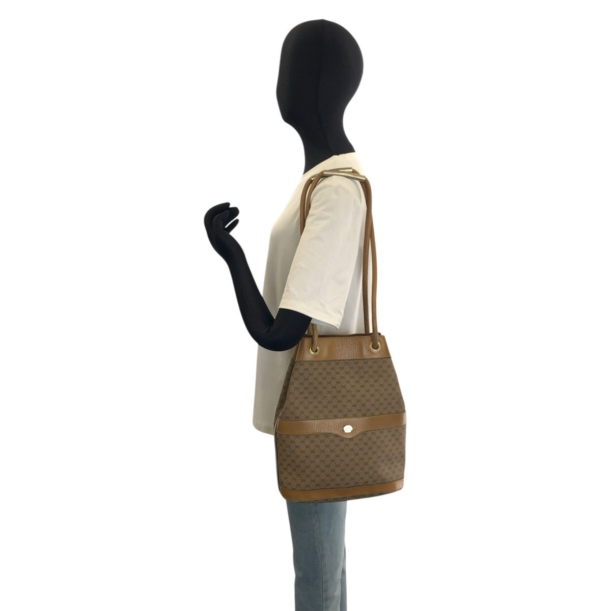 25366
GUCCI グッチ ヴィンテージ マイクロGG ベージュ ブラウン ゴールド金具 GGスプリームキャンバス 001 20 3753 ショルダーバッグ レディース AB14
