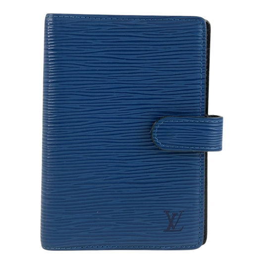 25368
LOUIS VUITTON ルイヴィトン エピ アジェンダPM ブルー レザー R20055 手帳カバー 男女兼用 メンズ AB5