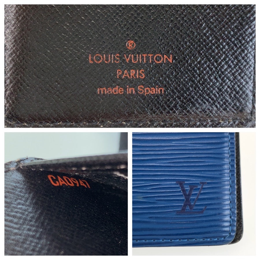 25368
LOUIS VUITTON ルイヴィトン エピ アジェンダPM ブルー レザー R20055 手帳カバー 男女兼用 メンズ AB5