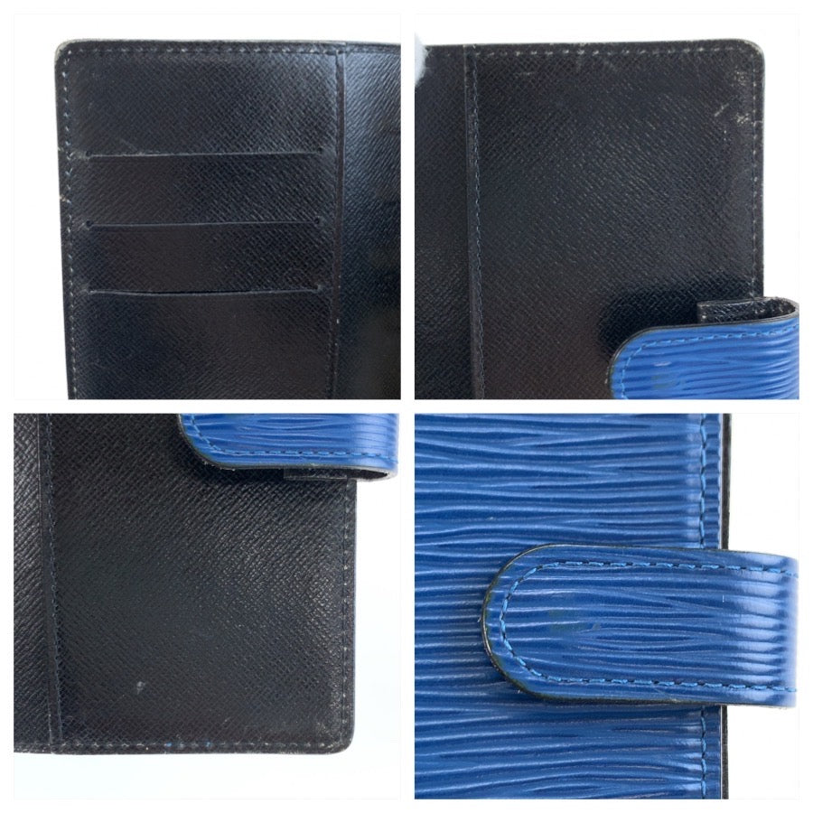 25368
LOUIS VUITTON ルイヴィトン エピ アジェンダPM ブルー レザー R20055 手帳カバー 男女兼用 メンズ AB5