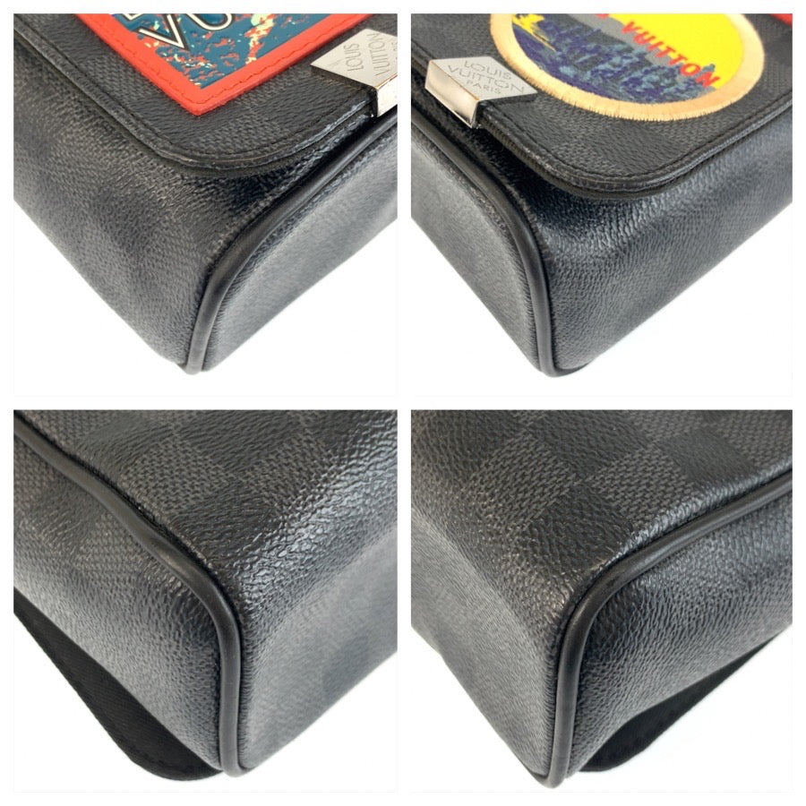 25378
LOUIS VUITTON ルイヴィトン ダミエ グラフィット ディストリクト PM NM ブラック マルチカラー PVC N40040 ショルダーバッグ メッセンジャーバッグ メンズ ABP110