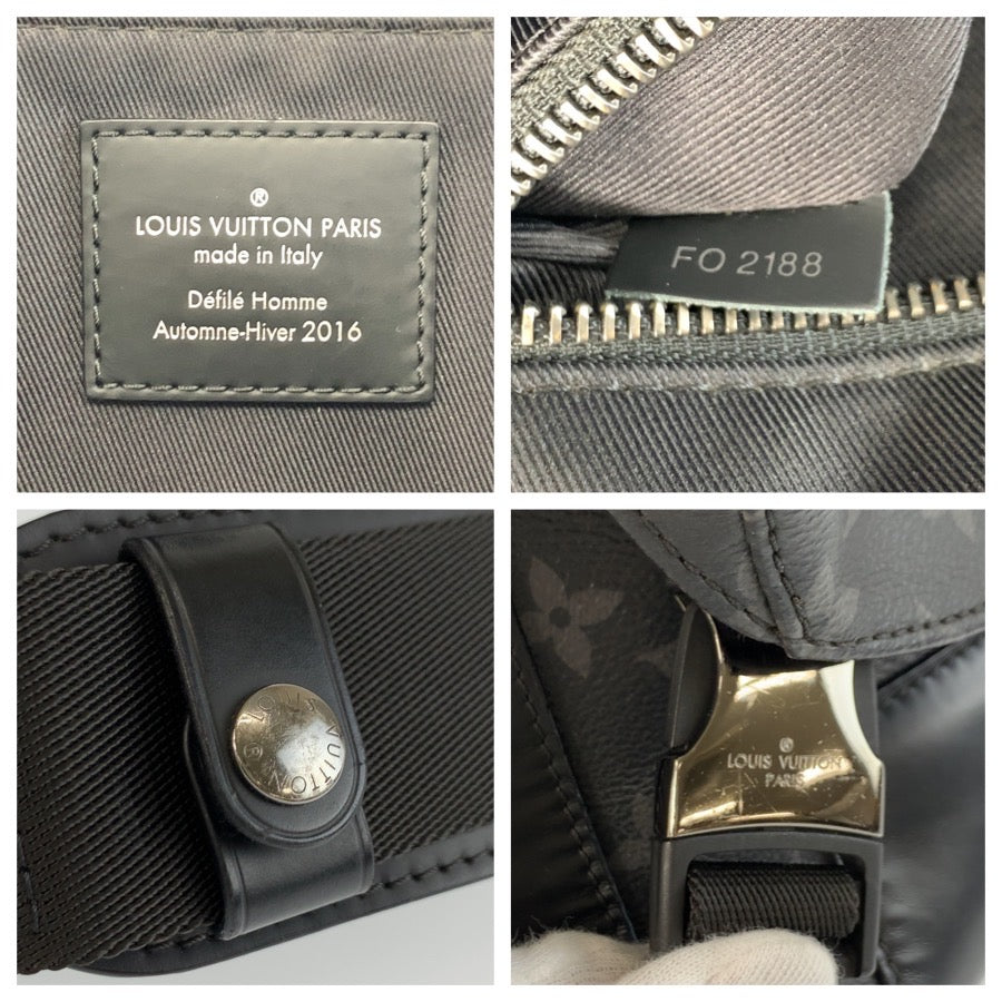 25379
LOUIS VUITTON ルイヴィトン モノグラムエクリプス メッセンジャー ヴォワヤージュMM ブラック 黒 シルバー金具 PVC M40510 ショルダーバッグ メッセンジャーバッグ メンズ ABP160