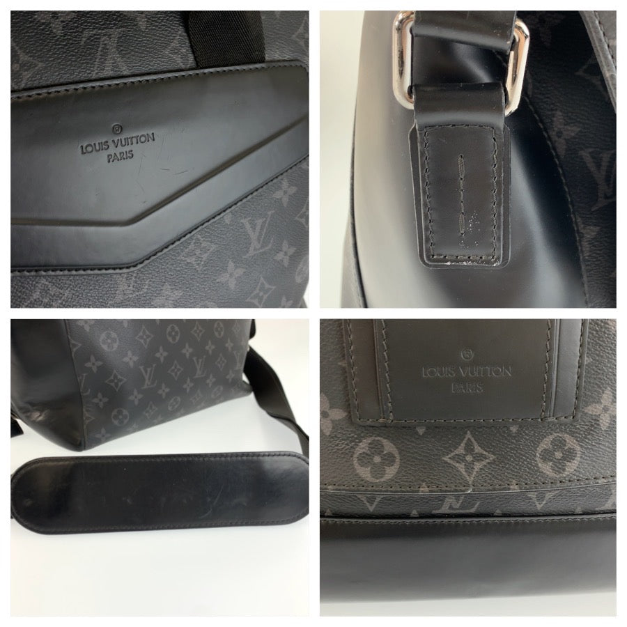 25379
LOUIS VUITTON ルイヴィトン モノグラムエクリプス メッセンジャー ヴォワヤージュMM ブラック 黒 シルバー金具 PVC M40510 ショルダーバッグ メッセンジャーバッグ メンズ ABP160