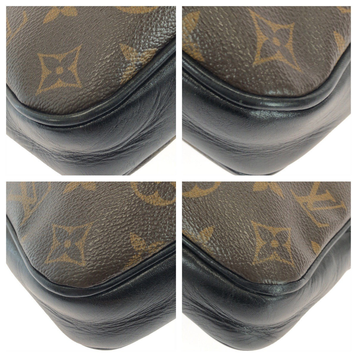 25380
LOUIS VUITTON ルイヴィトン モノグラム マカサー バスMM ブラウン ダークブラウン シルバー金具 PVC M56715 ショルダーバッグ メッセンジャーバッグ メンズ AB80