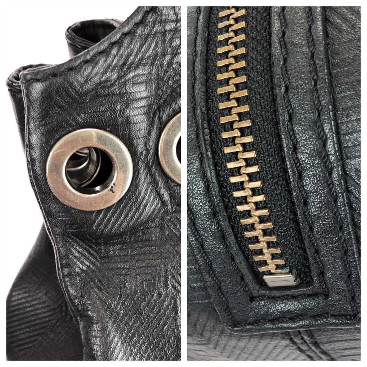 25395
GIVENCHY ジバンシィ ヴィンテージ ブラック 黒 シルバー金具 レザー トートバッグ ショルダーバッグ レディース ABP23
