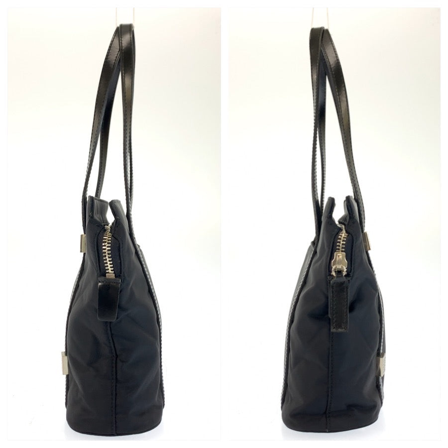 25396
GIVENCHY ジバンシィ ブラック 黒 シルバー金具 ナイロン / レザー トートバッグ ハンドバッグ レディース ABP14