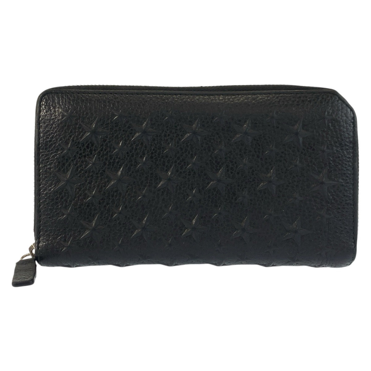 25399
JIMMY CHOO ジミーチュウ スターエンボス ブラック 黒 シルバー金具 レザー 長財布 ロングウォレット 男女兼用 メンズ ABP21