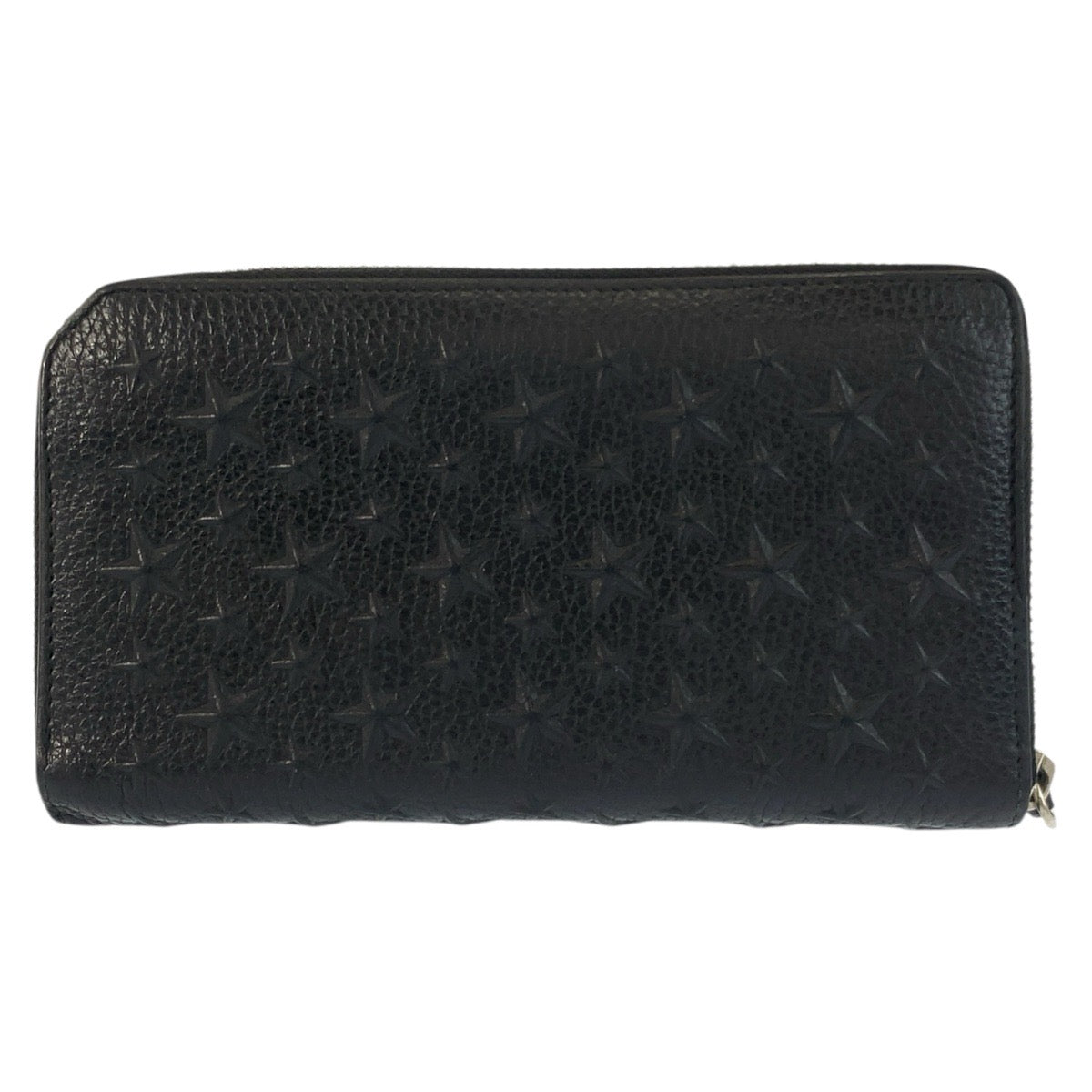 25399
JIMMY CHOO ジミーチュウ スターエンボス ブラック 黒 シルバー金具 レザー 長財布 ロングウォレット 男女兼用 メンズ ABP21