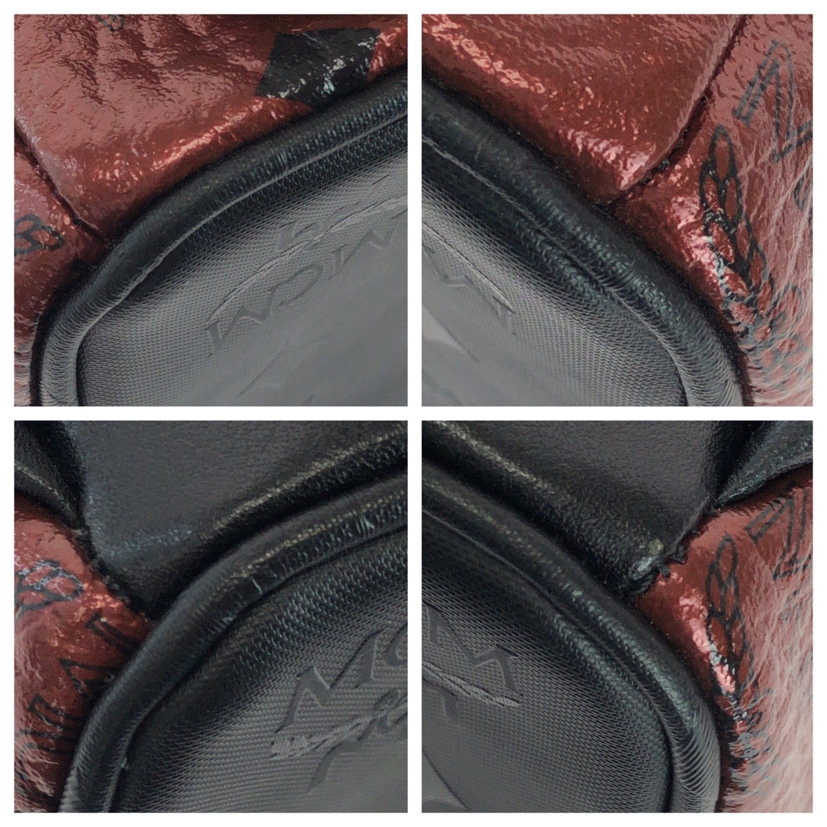 25400
MCM エム シー エム Stark ワインレッド ボルドー PVC / レザー リュックサック バックパック レディース A42