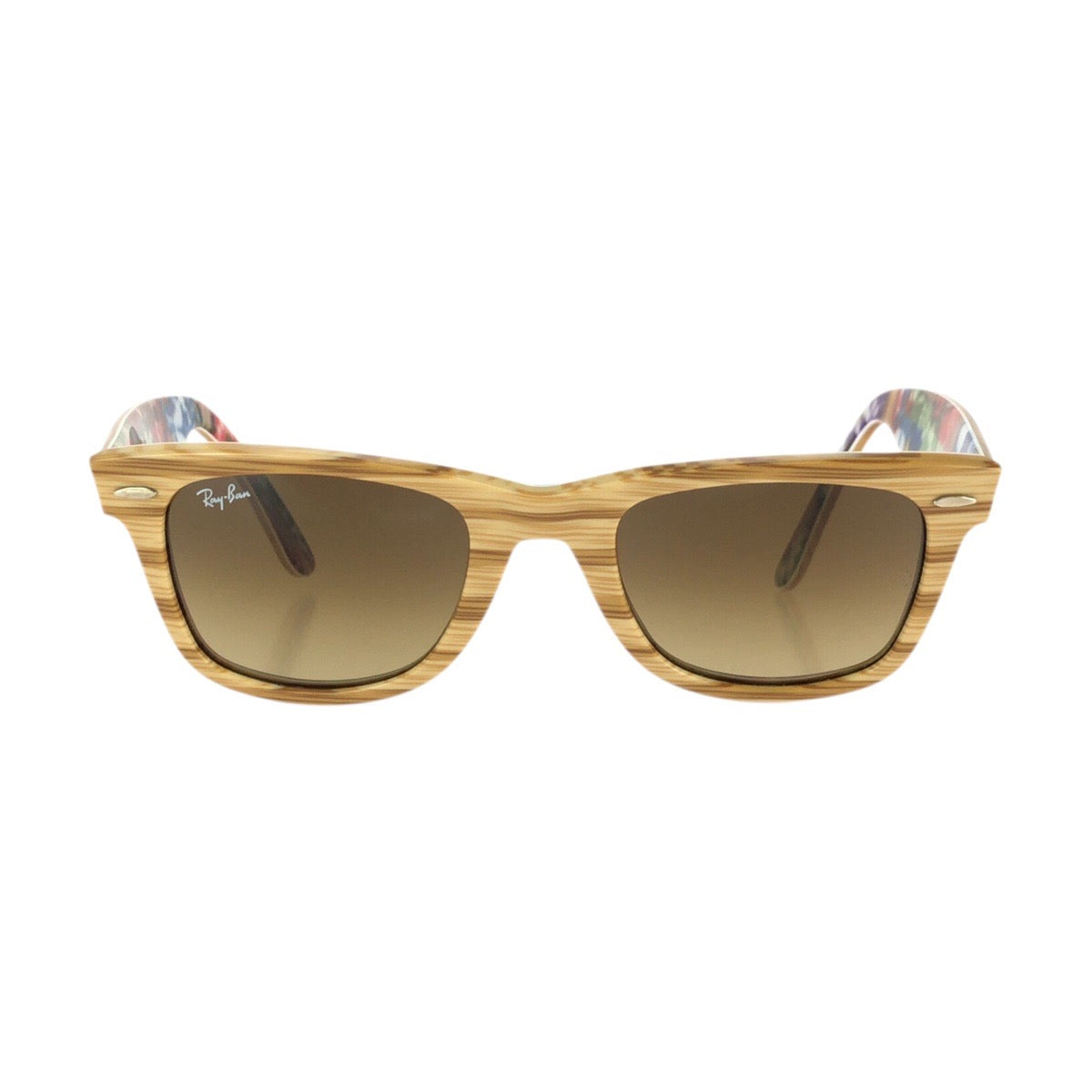 25402
Ray-Ban レイバン ウェイファーラー SPECIAL SERIES #11 マルチカラー ゴールド金具 プラスチック RB2140 1138/85 サングラス 男女兼用 ウェリントン レディース A16