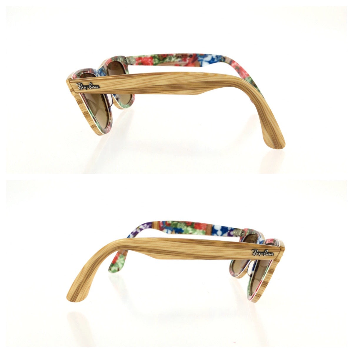 25402
Ray-Ban レイバン ウェイファーラー SPECIAL SERIES #11 マルチカラー ゴールド金具 プラスチック RB2140 1138/85 サングラス 男女兼用 ウェリントン レディース A16