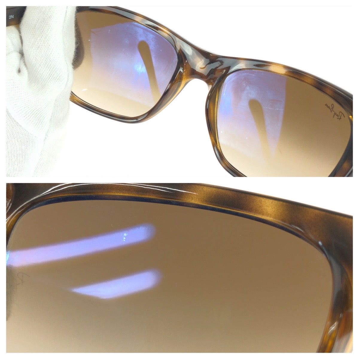 25405
Ray-Ban レイバン ハバナ ブラウン シルバー金具 プラスチック RB4154 サングラス 男女兼用 スクエア レディース ABP14