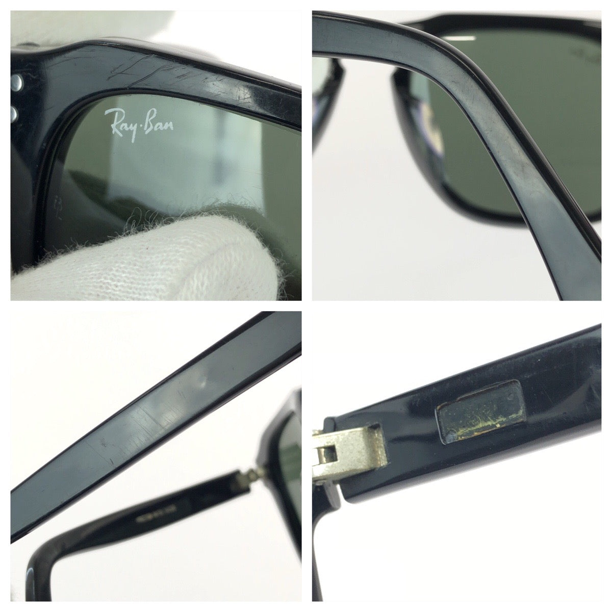 25407
Ray-Ban レイバン ヴィンテージ ボシュロム ブラック 黒 シルバー金具 プラスチック PRESTON サングラス 男女兼用 スクエア レディース AB14