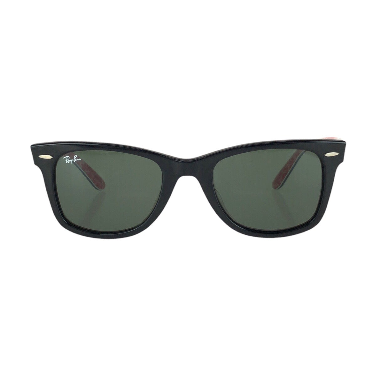 25408
Ray-Ban レイバン ウェイファーラー ブラック レッド シルバー金具 プラスチック RB2140F 1016 サングラス 男女兼用 ウェリントン レディース ABP15