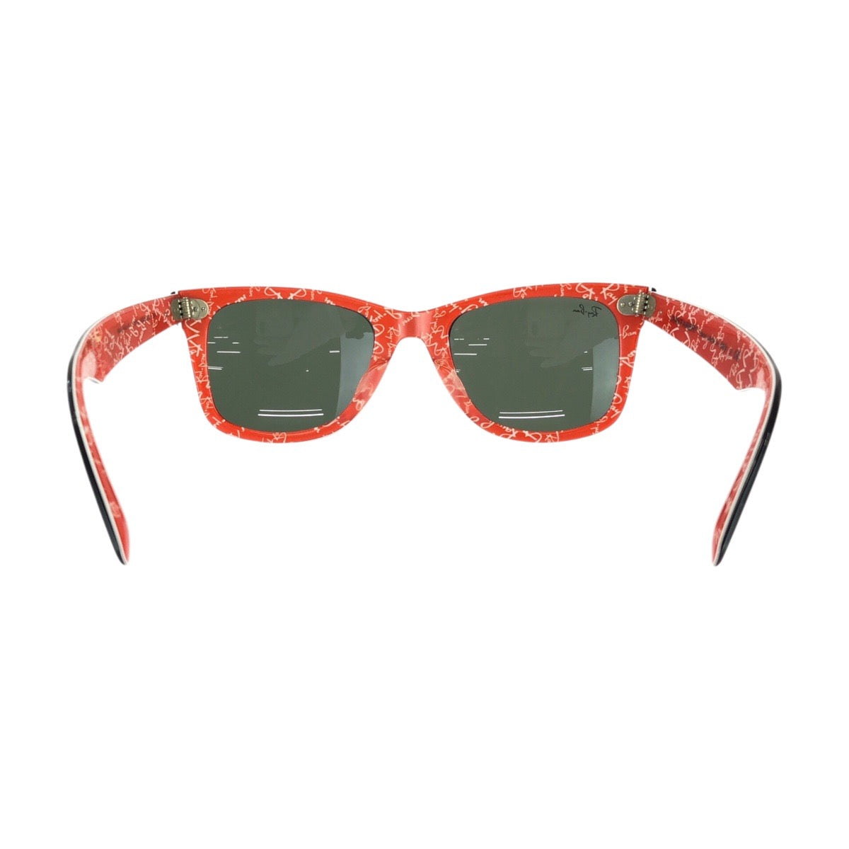 25408
Ray-Ban レイバン ウェイファーラー ブラック レッド シルバー金具 プラスチック RB2140F 1016 サングラス 男女兼用 ウェリントン レディース ABP15