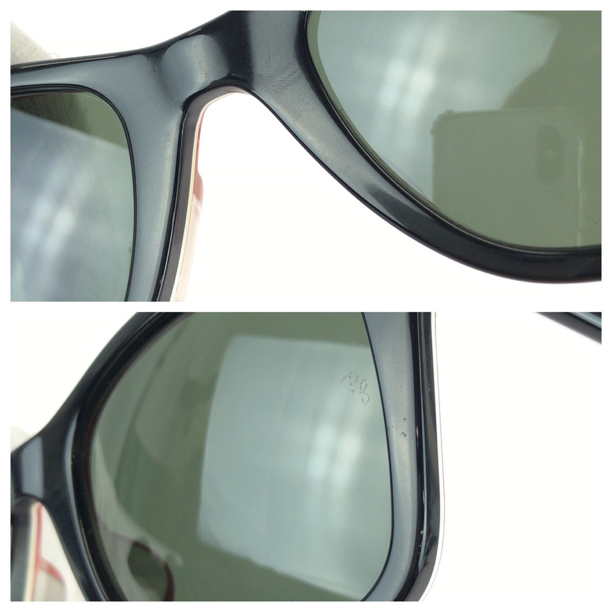 25408
Ray-Ban レイバン ウェイファーラー ブラック レッド シルバー金具 プラスチック RB2140F 1016 サングラス 男女兼用 ウェリントン レディース ABP15
