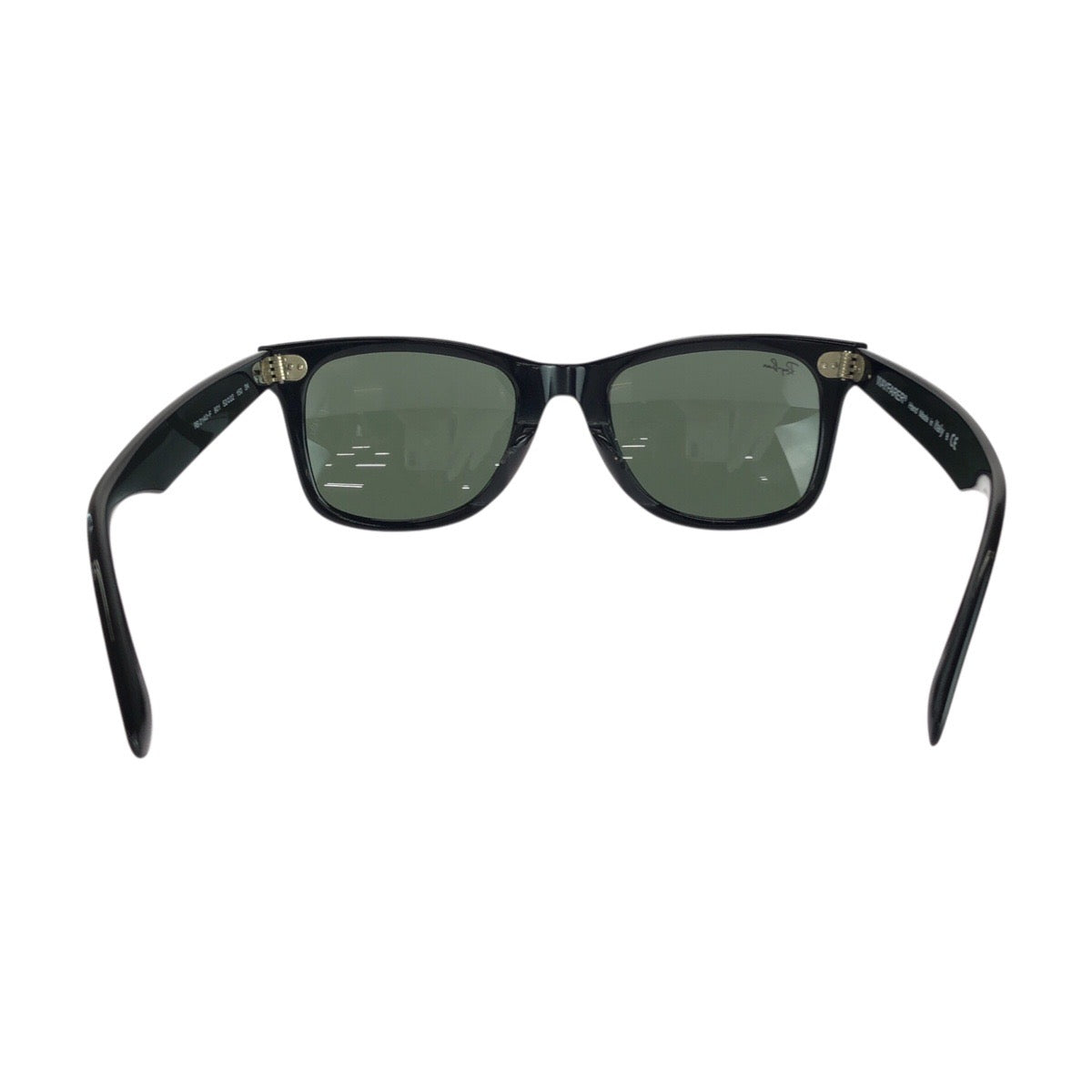 25409
Ray-Ban レイバン ORIGINAL WAYFARER ブラック グリーン シルバー金具 プラスチック / メタル RB2140 901 サングラス 男女兼用 ウェリントン レディース ABP14