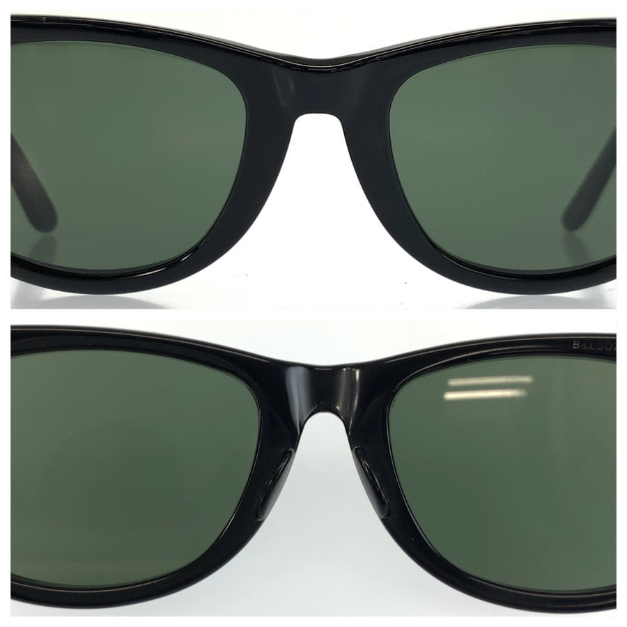 25411
Ray-Ban レイバン ヴィンテージ B&L ウェイファーラー ブラック 黒 プラスチック 5022 サングラス ウェリントン メンズ ABP21