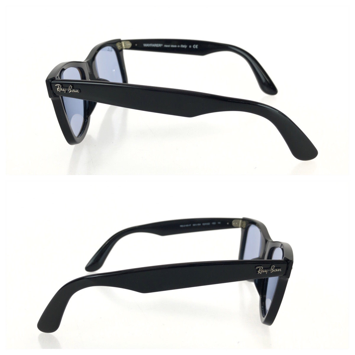 25413
Ray-Ban レイバン ORIGINAL WAYFARER CLASSIC ブラック ブルー シルバー金具 プラスチック RB2140F 901/64 サングラス 男女兼用 ウェリントン レディース ABP16