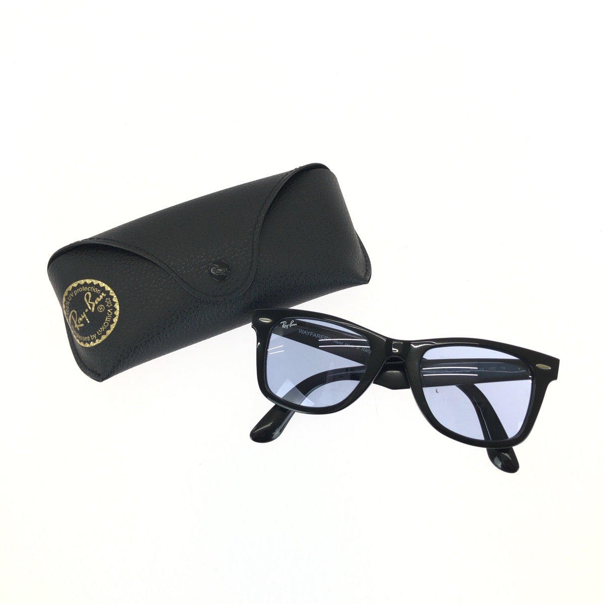 25413
Ray-Ban レイバン ORIGINAL WAYFARER CLASSIC ブラック ブルー シルバー金具 プラスチック RB2140F 901/64 サングラス 男女兼用 ウェリントン レディース ABP16