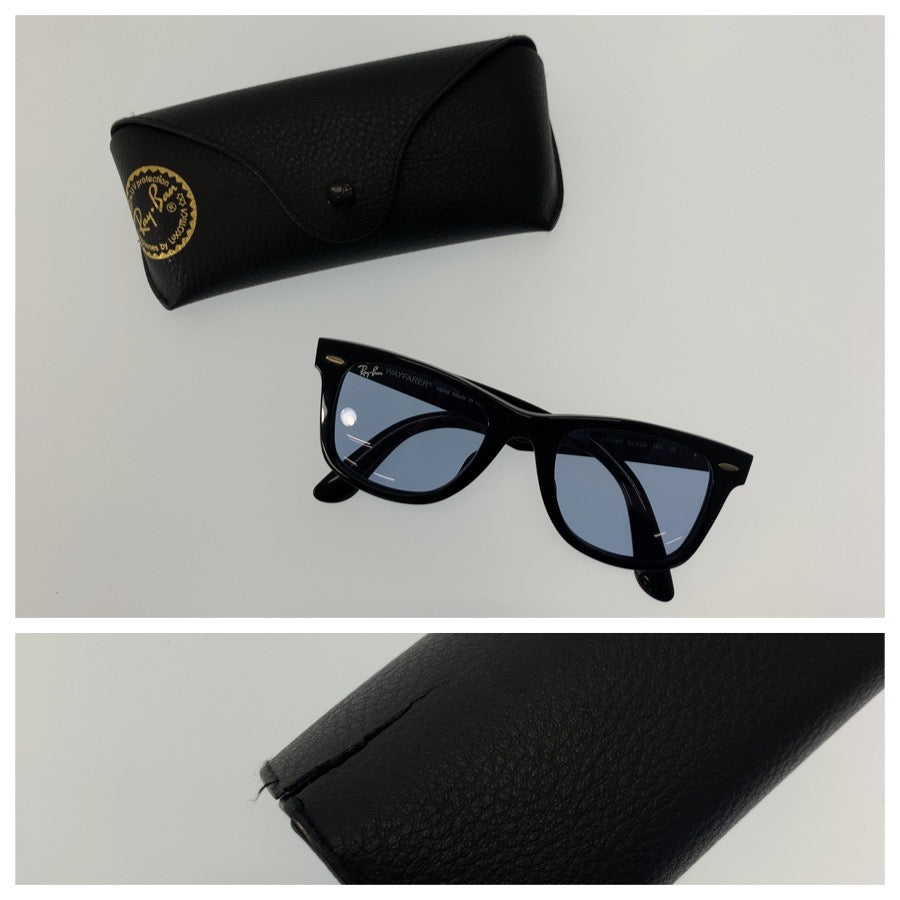 25413
Ray-Ban レイバン ORIGINAL WAYFARER CLASSIC ブラック ブルー シルバー金具 プラスチック RB2140F 901/64 サングラス 男女兼用 ウェリントン レディース ABP16