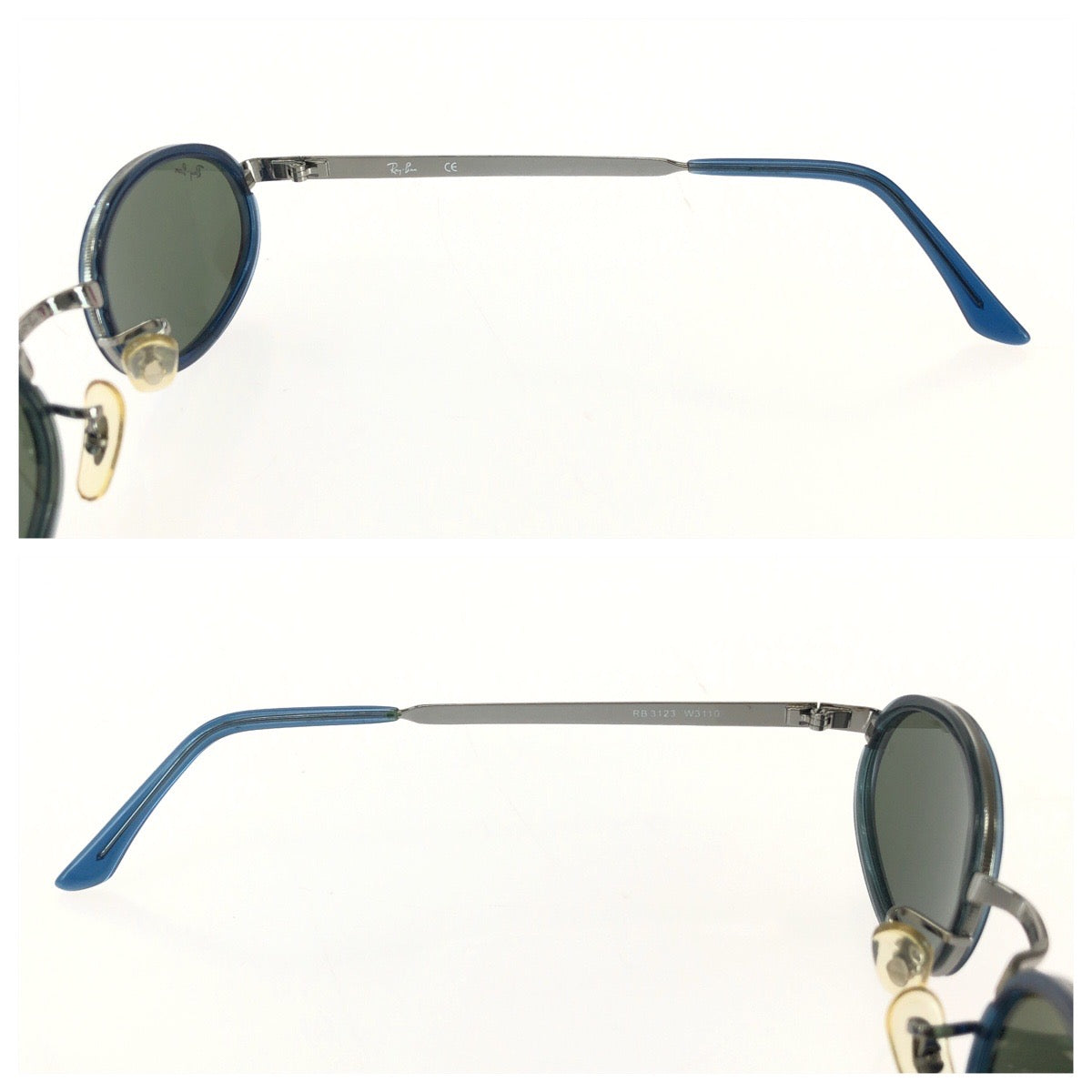 25414
Ray-Ban レイバン ブルー シルバー金具 プラスチック / メタル RB3123 W3110 サングラス 男女兼用 オーバル レディース ABP21