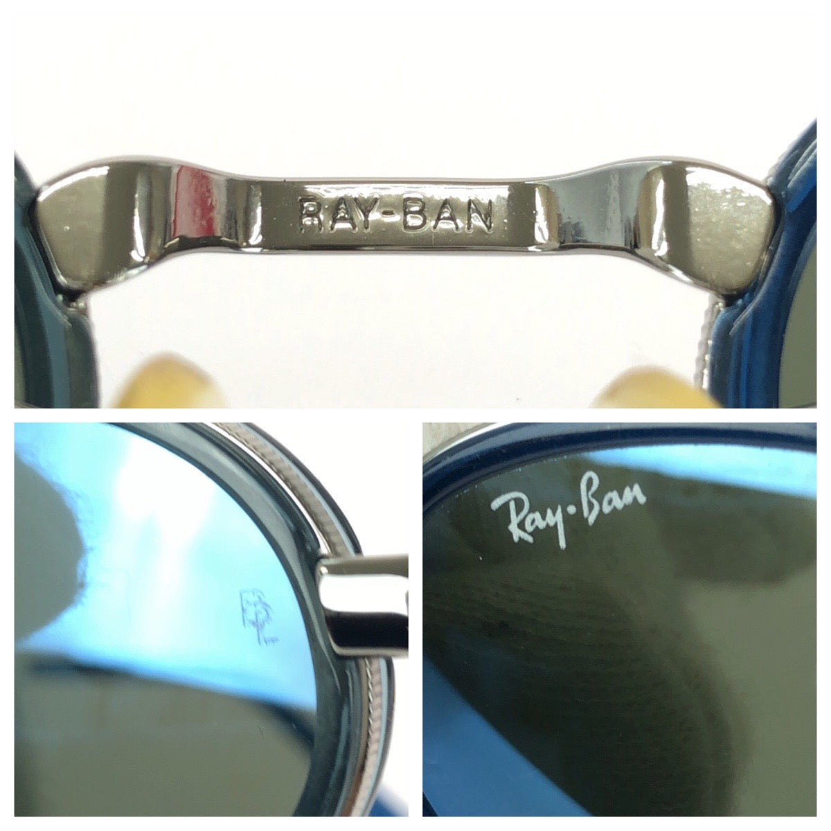 25414
Ray-Ban レイバン ブルー シルバー金具 プラスチック / メタル RB3123 W3110 サングラス 男女兼用 オーバル レディース ABP21